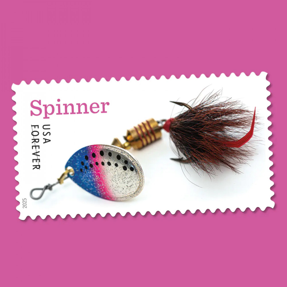 2025 Freshwater Fishing Lures Forever Stamps, Sheetof 20