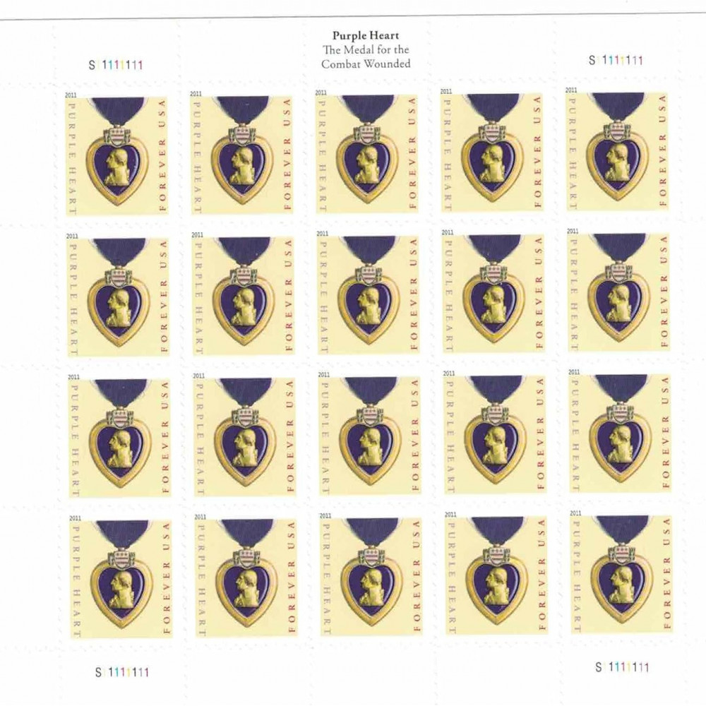 2019 US Purple Heart Forever Stamps